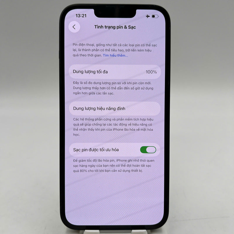 iPhone 14 256GB Đen 98% pin 100% Quốc tế Apple (Đã thay pin, ám viền, xước viền) - HH5745