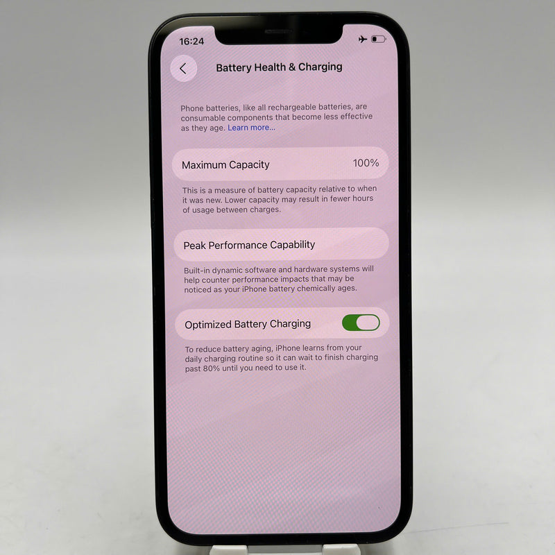 iPhone 12 128GB Đen 98% pin 100% Máy đã trả hết tiền mạng dùng như Quốc tế Apple (Đã thay pin, ám viền, xước viền cam) - HH7021