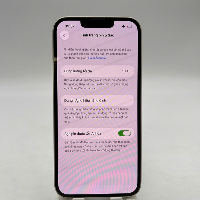 iPhone 14 128GB Trắng 98% pin 100% Quốc Tế Apple (Đã thay pin, xước viền, xước viền cam) - HH3823