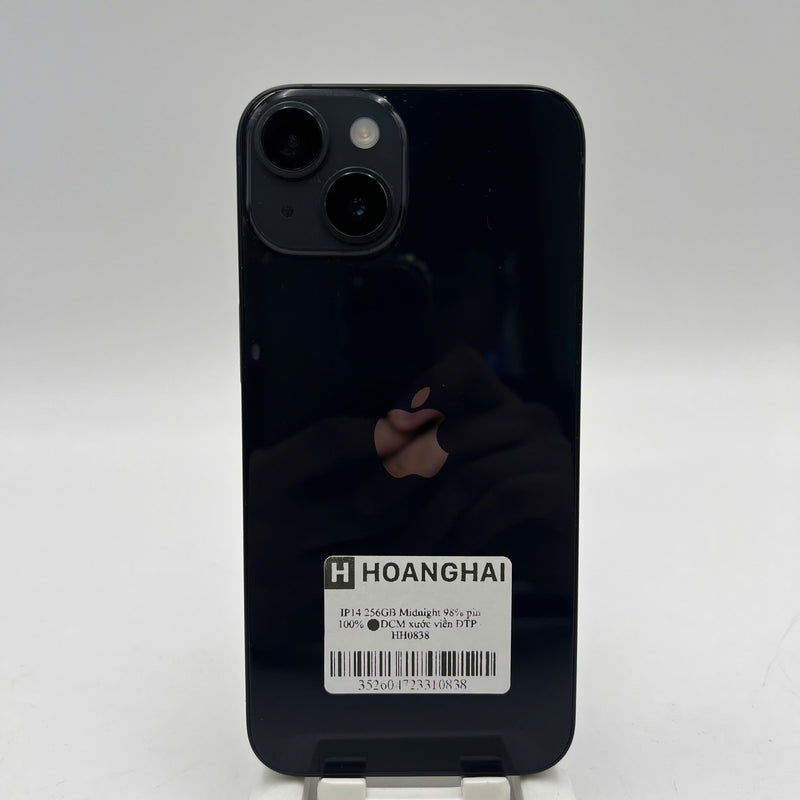 iPhone 14 256GB Đen 98% pin 100% Máy đã trả hết tiền mạng dùng như Quốc tế Apple (Đã thay pin, xước viền) - HH0838