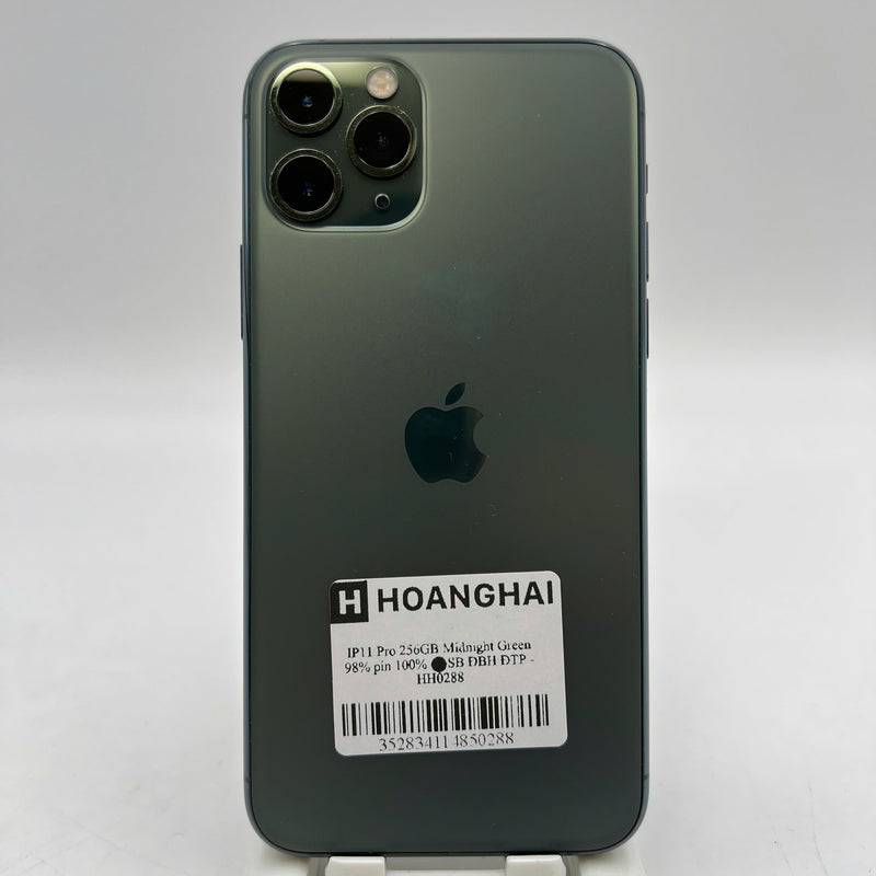 iPhone 11 Pro 256GB Xanh Lá 98% pin 100% ĐBH Máy đã trả hết tiền mạng dùng như Quốc tế Apple (Đã thay pin) - HH0288