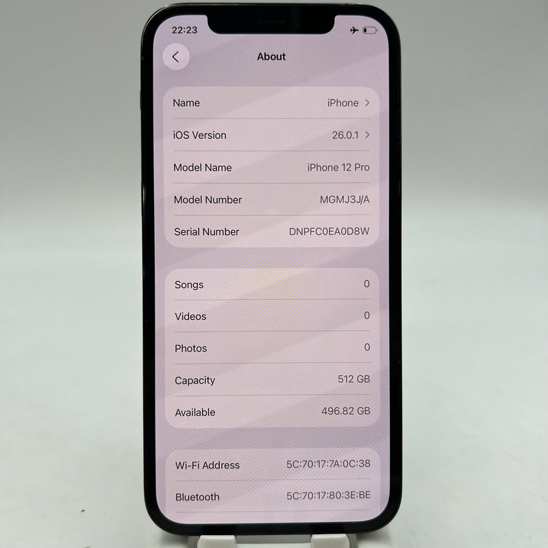 iPhone 12 Pro 512GB Xanh Dương 98% pin 100% Máy đã trả hết tiền mạng dùng như Quốc tế Apple (Đã thay pin, đốm 1x) - HH3760