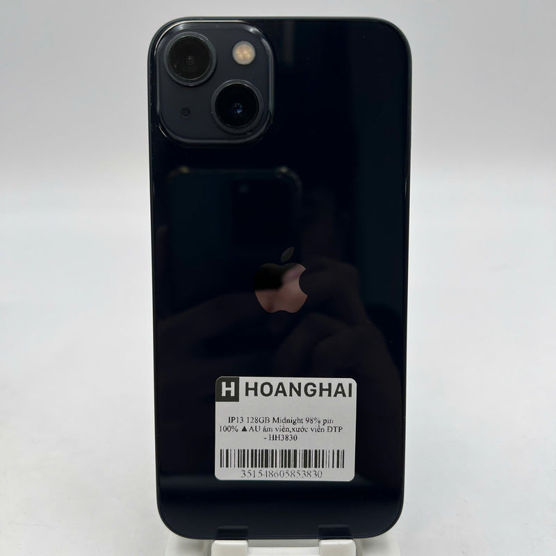 iPhone 13 128GB Đen 98% pin 100% Quốc tế từ AU (Không dùng sim AU - Đã thay pin, ám viền, xước viền) - HH3830
