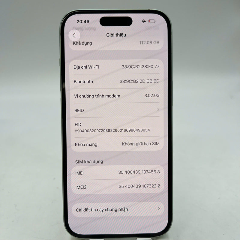 iPhone 15 128GB Xanh Lá 98% pin 100% Quốc tế Apple (Đã thay pin, xước viền cam) - HH4568