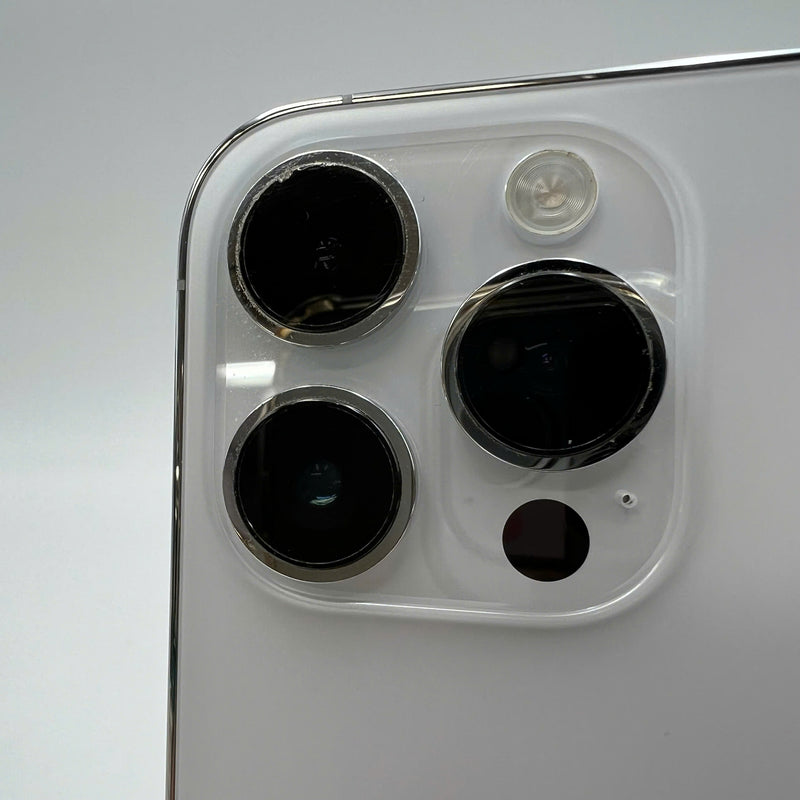 iPhone 14 Pro 256GB Trắng 98% pin 100% Quốc tế từ DCM (Không dùng sim DCM - Đã thay pin, đốm 3x, màn xước, viền cam xước) - HH6028