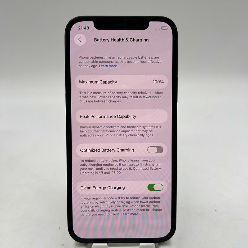 iPhone 12 64GB Đen 98% pin 100% Máy đã trả hết tiền mạng dùng như Quốc tế Apple (Đã thay pin) - HH1212