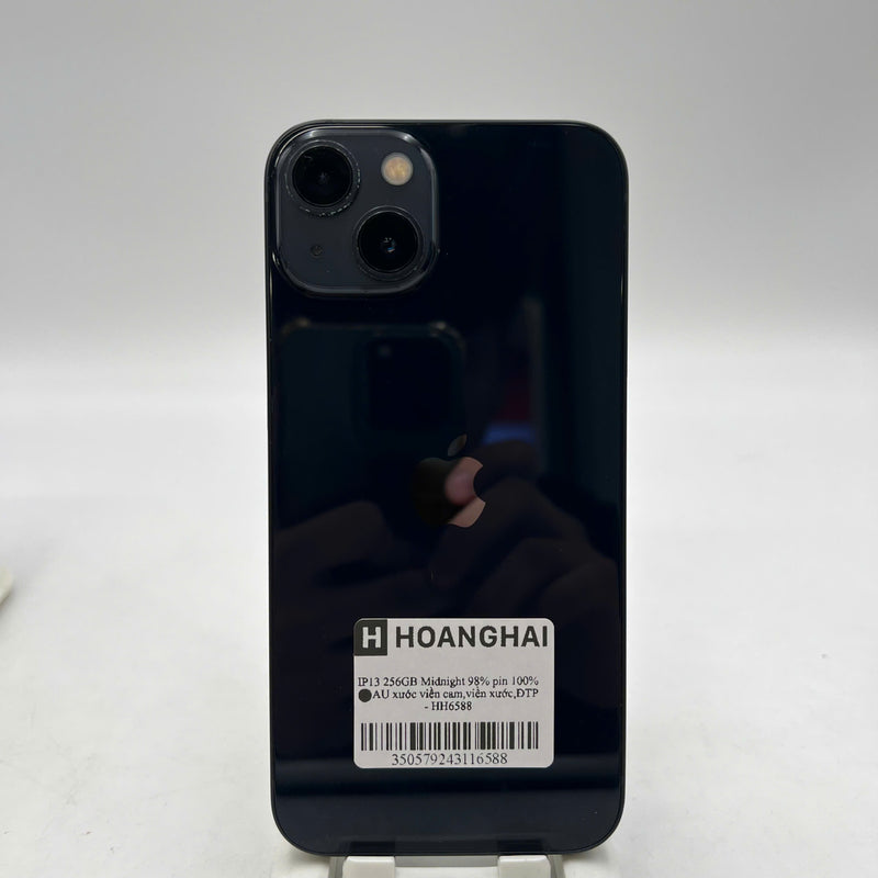iPhone 13 256GB Đen 98% pin 100% Máy đã trả hết tiền mạng dùng như Quốc tế Apple (Đã thay pin, xước viền cam, viền xước) - HH6588