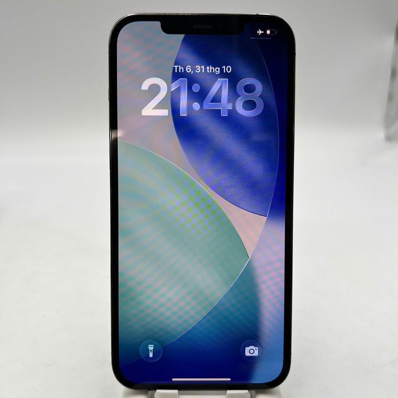 iPhone 12 Pro Max 256GB Đen 98% pin 100% Máy đã trả hết tiền mạng dùng như Quốc tế Apple (Đã thay pin, ám mặt lưng, viền xước, đốm 2.5x) - HH0322