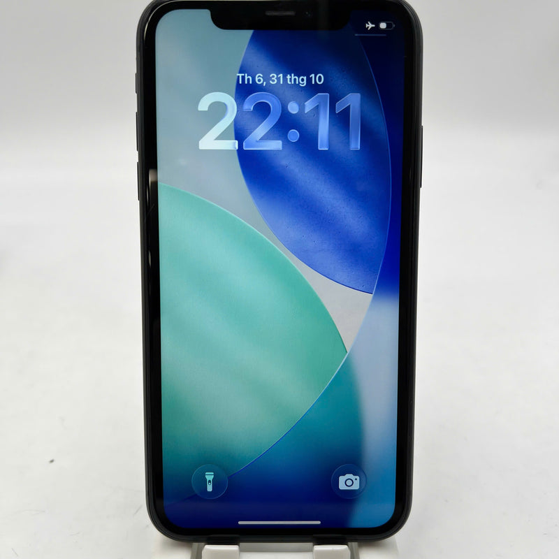 iPhone 11 256GB Đen 98% pin 100% ĐBH Máy đã trả hết tiền mạng dùng như Quốc tế Apple (Đã thay pin, đốm 1x, sứt viền, viền cam xước) - HH2708