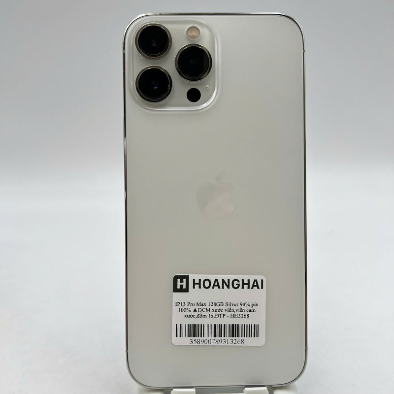 iPhone 13 Pro Max 128GB Trắng 98% pin 100% Quốc tế từ DCM (Không dùng sim DCM - Đã thay pin, xước viền, viền cam xước, đốm 1x) - HH3268