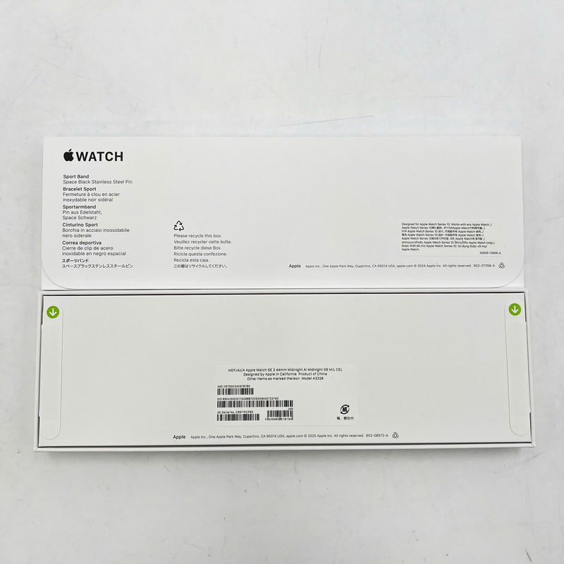 Apple Watch SE3 44mm 4G + GPS Midnight Aluminum Case/ Midnight Sport Band Nguyên Hộp Từ SB