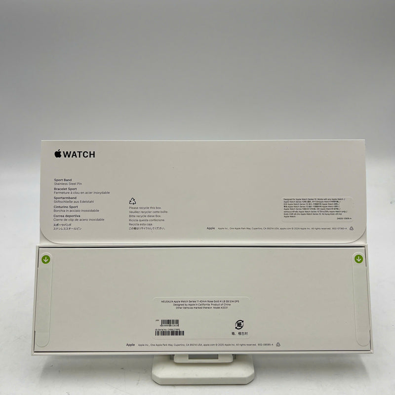 Apple Watch Series 11 GPS 42mm Nguyên Hộp Rose Gold Aluminum Case / Light Blush Sport Band