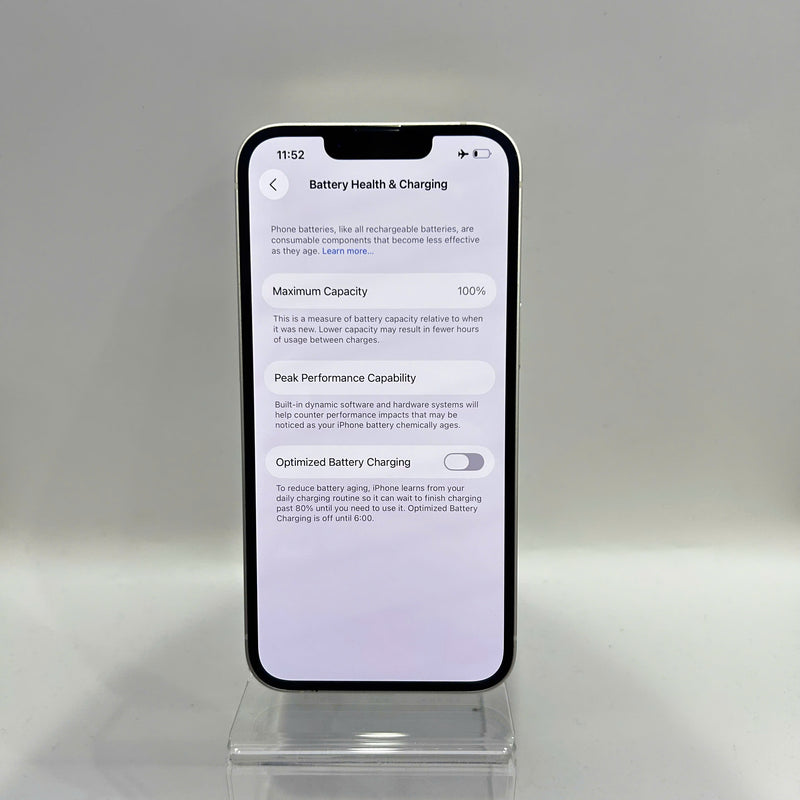 iPhone 13 128GB Trắng 98% pin 100% Máy đã trả hết tiền mạng dùng như Quốc tế Apple (xước viền,ĐTP) - HH8717