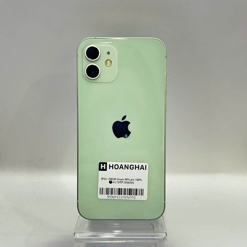iPhone 12 128GB Xanh Lá 98% pin 100% Máy đã trả hết tiền mạng dùng như Quốc tế Apple (Đã thay pin) - HH6592