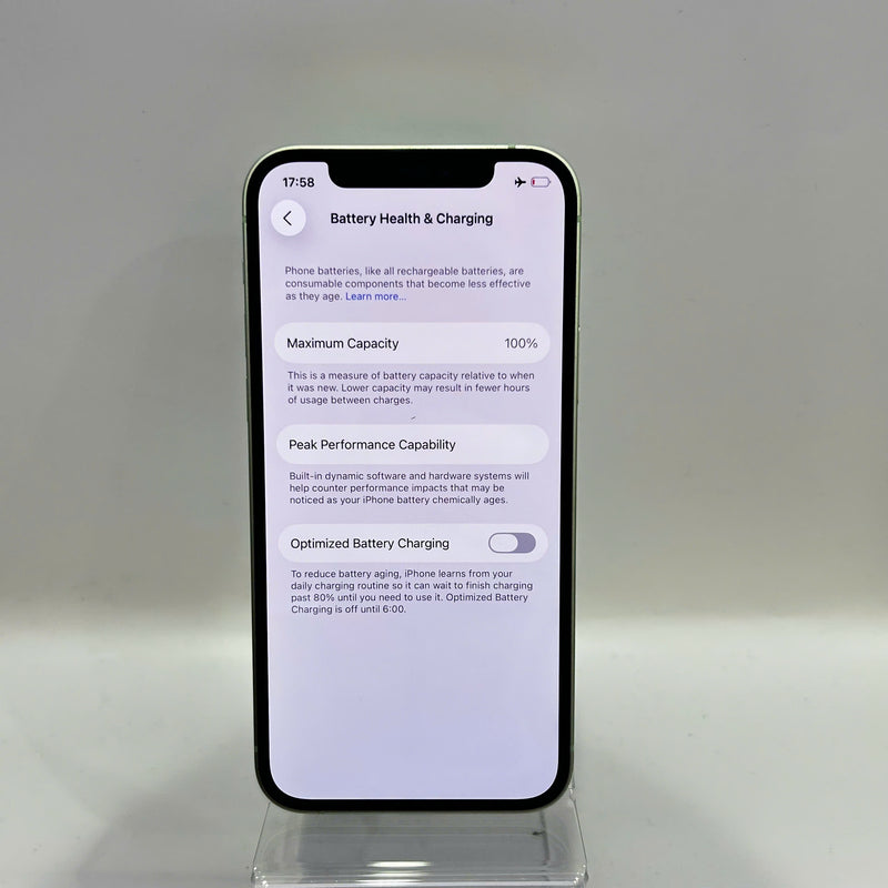 iPhone 12 128GB Xanh Lá 98% pin 100% Máy đã trả hết tiền mạng dùng như Quốc tế Apple (Đã thay pin) - HH6592