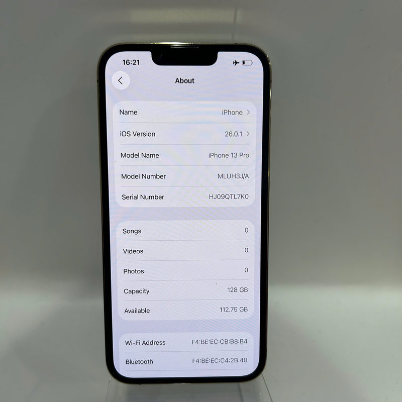 iPhone 13 Pro 128GB Vàng 98% pin 100% Máy đã trả hết tiền mạng dùng như Quốc tế Apple (đốm 3x,màn xước,ĐTP) - HH3498