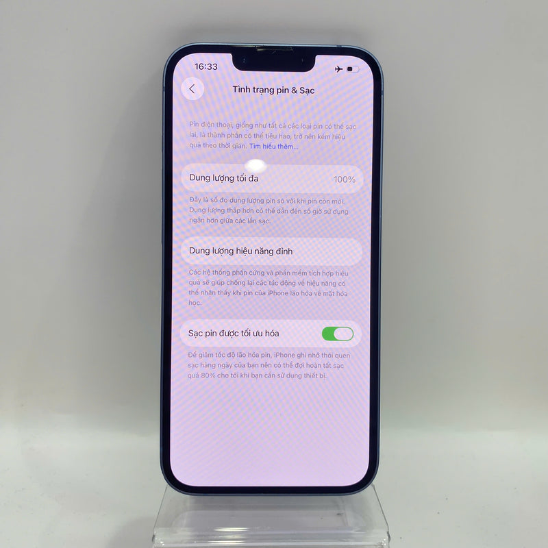 iPhone 14 128GB Xanh Dương 98% pin 100% Quốc tế từ AU (Không dùng sim AU - màn xước,sứt viền, ĐTP) - HH0171