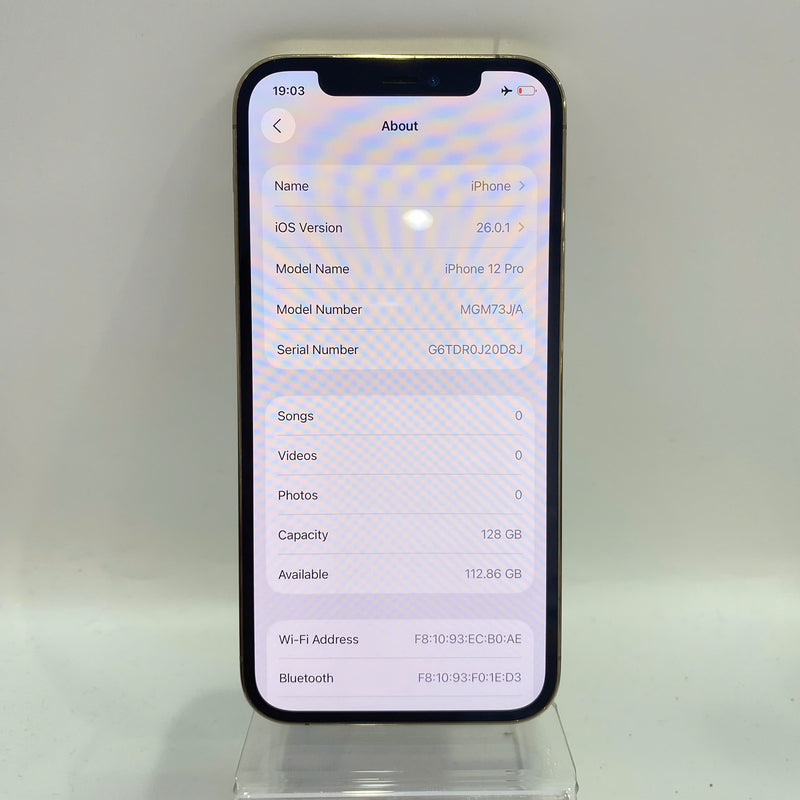 iPhone 12 Pro 128GB Vàng 98% pin 100% Máy đã trả hết tiền mạng dùng như Quốc tế Apple (đốm 1x,móp viền,xước viền, ĐTP) - HH0227