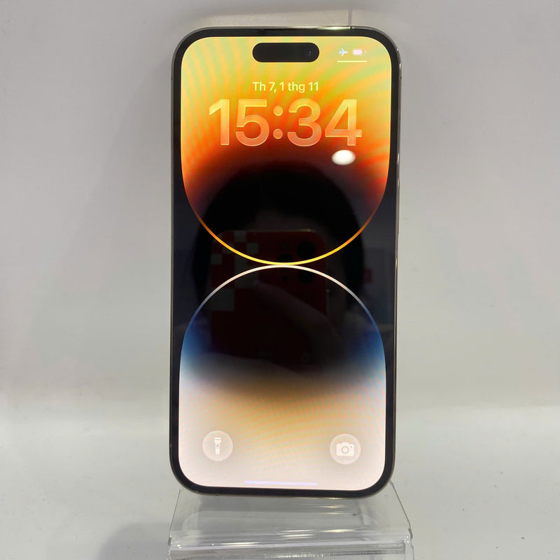 iPhone 14 Pro 128GB Vàng 98% pin 100% Quốc Tế Apple (đốm 3x,màn xước,ĐTP) - HH5190