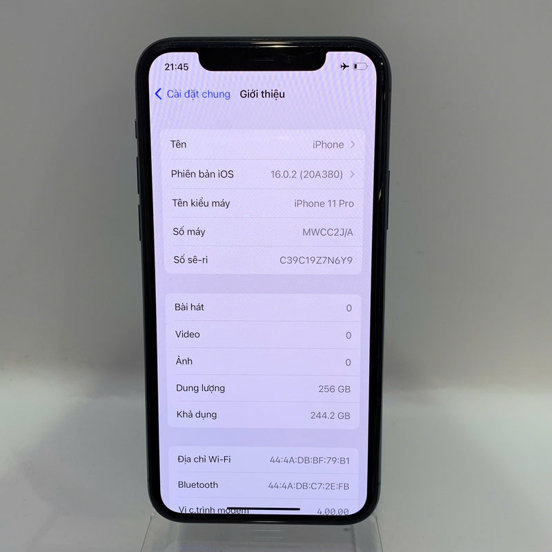 iPhone 11 Pro 256GB Xanh Lá 97% pin 100% Máy đã trả hết tiền mạng dùng như Quốc tế Apple (màn xước nhiều, ĐTP) - HH3549