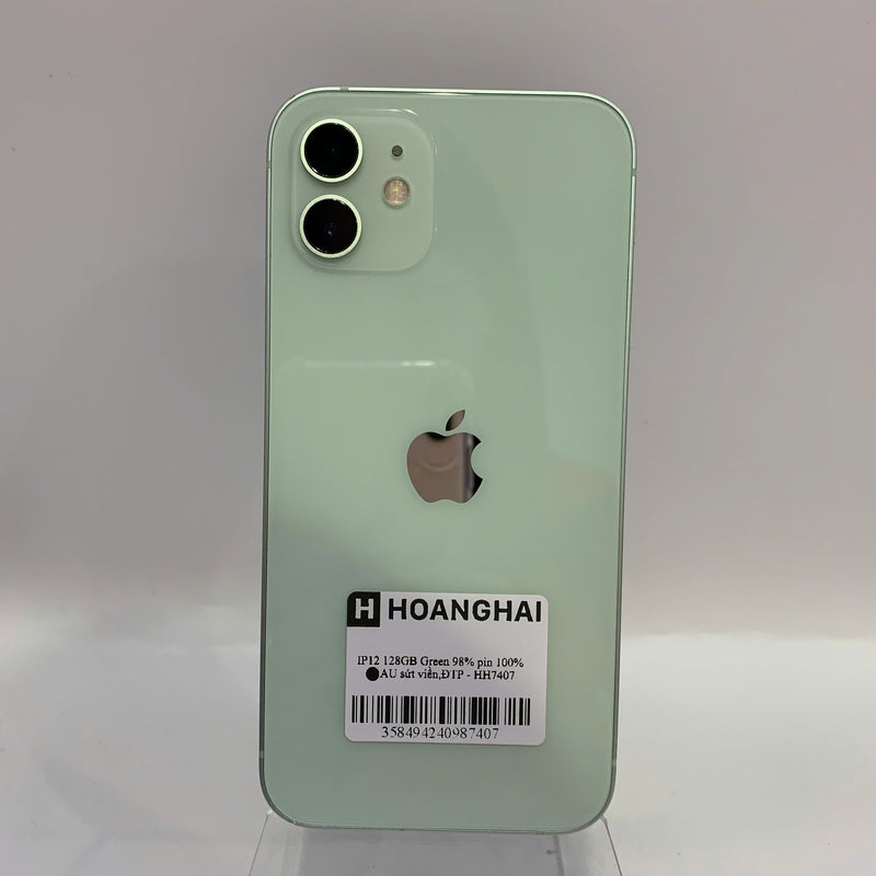 iPhone 12 128GB Xanh Lá 98% pin 100% Máy đã trả hết tiền mạng dùng như Quốc tế Apple (sứt viền, ĐTP) - HH7407