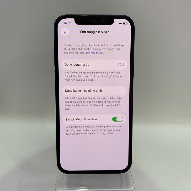 iPhone 12 128GB Đen 98% pin 100% Máy đã trả hết tiền mạng dùng như Quốc tế Apple (xước viền, viền cam xước, ĐTP) - HH7226