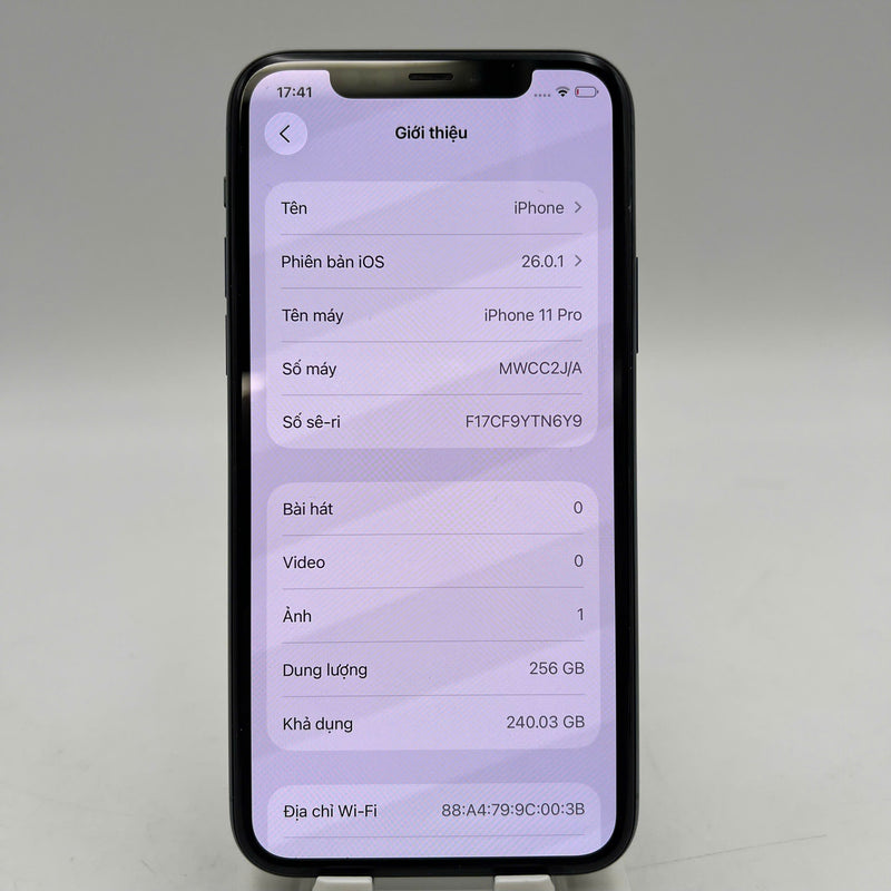 iPhone 11 Pro 256GB Xanh Lá 98% pin 100% Máy đã trả hết tiền mạng dùng như Quốc tế Apple (Đã thay pin, xước màn, xước viền, đốm 1x) - HH9426