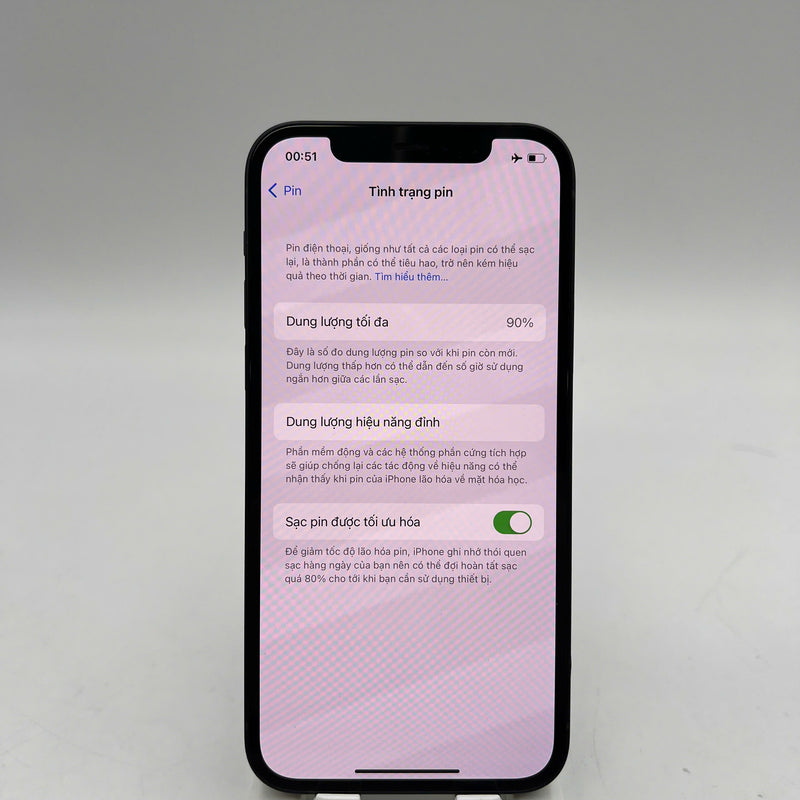 iPhone 12 64GB Đen 98% pin 90% Máy đã trả hết tiền mạng dùng như Quốc tế Apple - HH2156