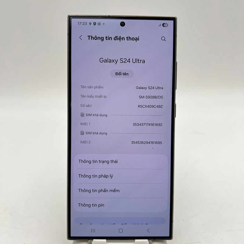 Samsung Galaxy S24 Ultra Đen 12GB/256GB 98% Fullbox (Bản VN/A - xước viền)