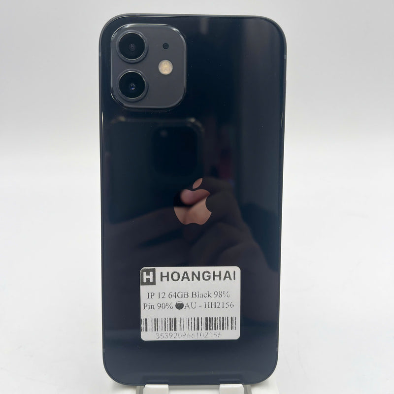 iPhone 12 64GB Đen 98% pin 90% Máy đã trả hết tiền mạng dùng như Quốc tế Apple - HH2156