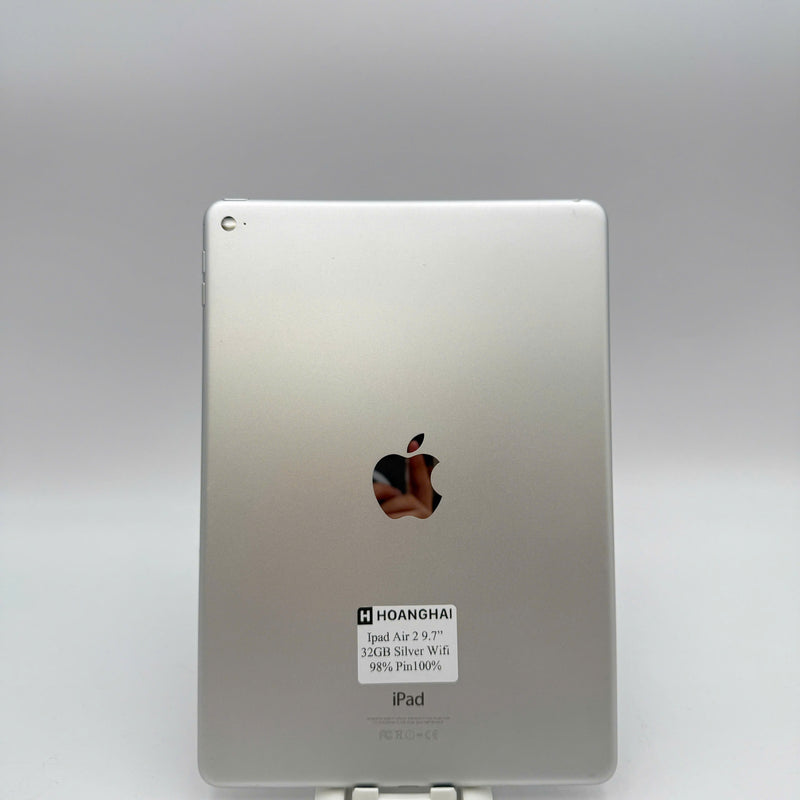 Ipad Air 2 9.7" 32GB Silver Wifi 98% pin 100% (Xước viền, móp mặt lưng, móp viền)