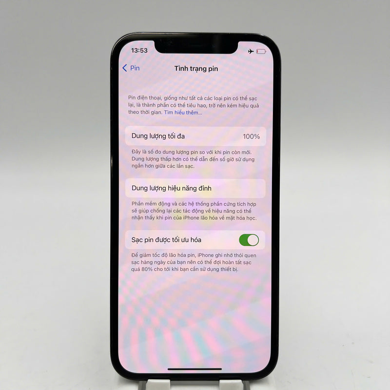iPhone 12 Pro 128GB Xanh Dương 98% pin 100% Máy đã trả hết tiền mạng dùng như Quốc tế Apple (Đã thay pin) - HH5440