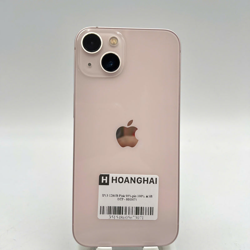 iPhone 13 128GB Hồng 98% pin 100% Quốc tế từ SB (Không dùng sim SB - Đã thay pin) - HH3071