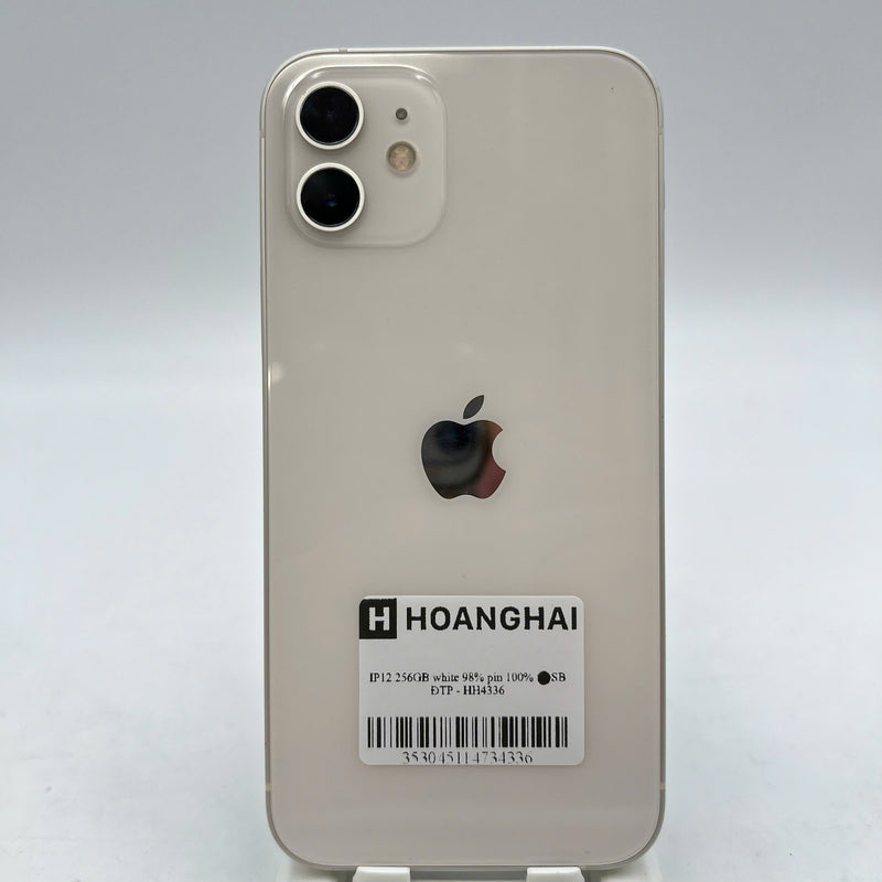 iPhone 12 256GB အဖြူရောင် 98% ဘက္ထရီ 100% စက်ပစ္စည်းသည် ကွန်ရက်အခကြေးငွေအားလုံးကို ပေးဆောင်ပြီး Apple International (ဘက်ထရီကို အစားထိုးထားသည်) - HH4336 