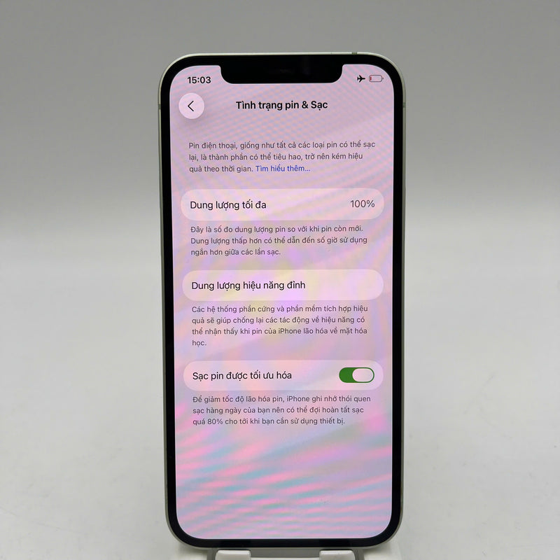 iPhone 12 256GB Xanh Lá 98% pin 100% Máy đã trả hết tiền mạng dùng như Quốc tế Apple (Đã thay pin, móp viền) - HH8769