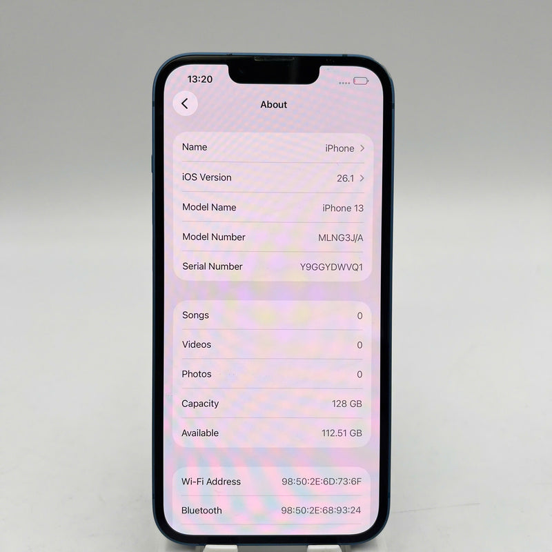 iPhone 13 128GB Xanh Dương 98% pin 100% Quốc tế Apple (Đã thay pin, xước viền) - HH4384