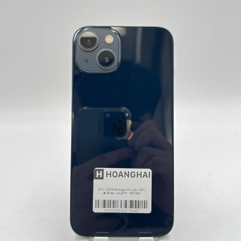 iPhone 13 128GB Đen 98% pin 100% Quốc tế từ SB (Không dùng sim SB - Đã thay pin, ám viền) - HH5880