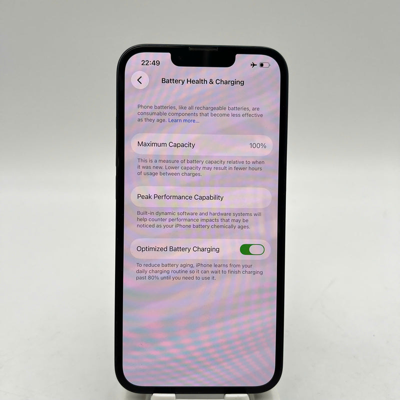 iPhone 13 128GB Đen 98% pin 100% Quốc tế từ SB (Không dùng sim SB - Đã thay pin, ám viền) - HH5880