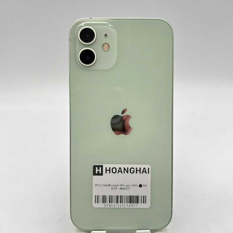 iPhone 12 256GB Xanh Lá 98% pin 100% Máy đã trả hết tiền mạng dùng như Quốc tế Apple (Đã thay pin) - HH4327