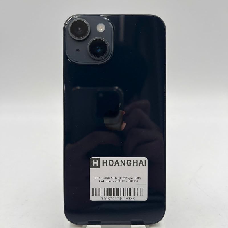iPhone 14 128GB Đen 98% pin 100% Quốc tế từ AU (Không dùng sim AU - xước viền,ĐTP) - HH9388