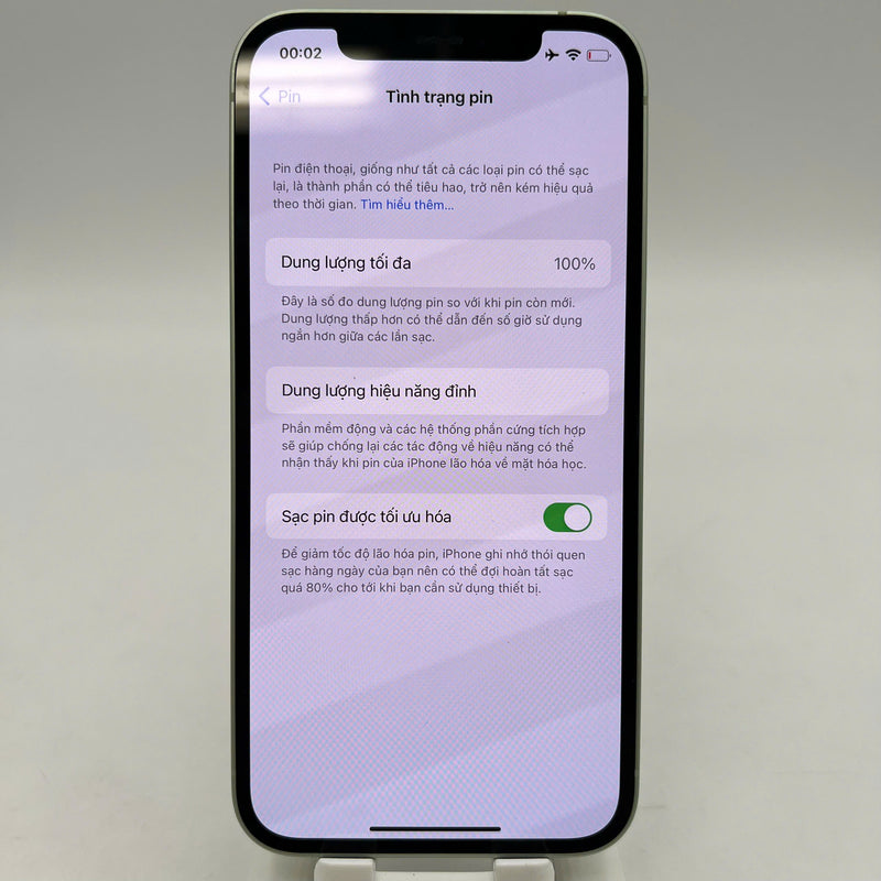 iPhone 12 256GB Xanh Lá 98% pin 100% Máy đã trả hết tiền mạng dùng như Quốc tế Apple (xước viền,ĐTP) - HH5477