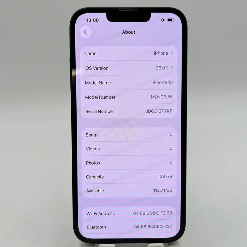 iPhone 13 128GB Đen 98% pin 100% Quốc tế từ AU (Không dùng sim AU - Đã thay pin, ám viền) - HH2955