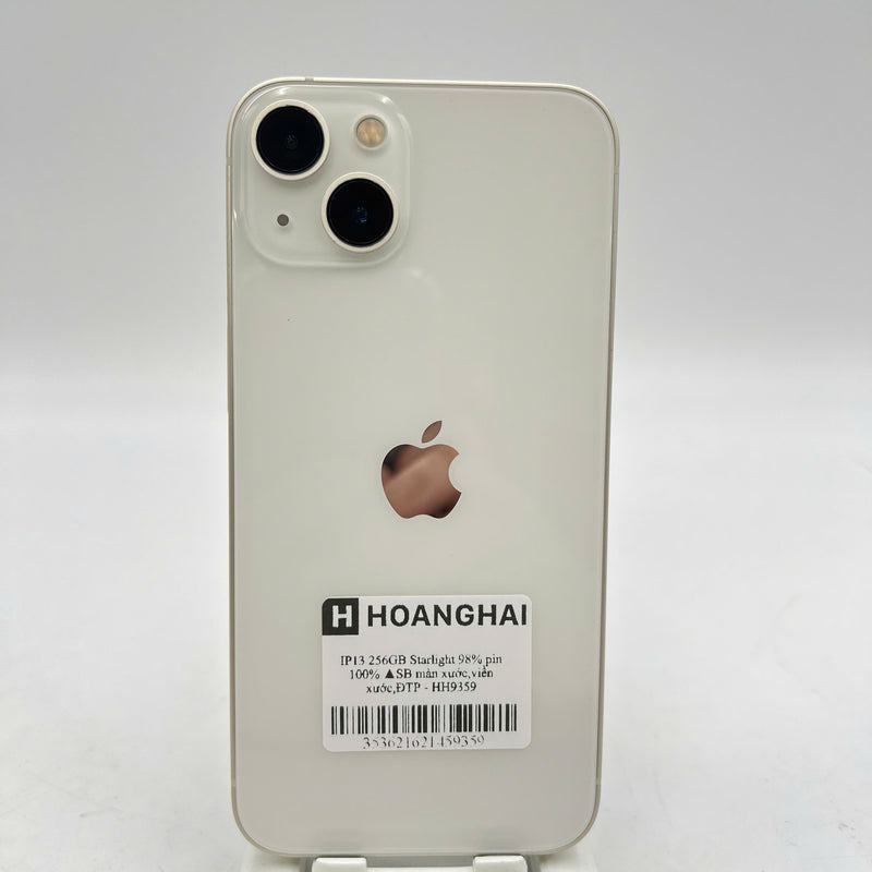 iPhone 13 256GB Trắng 98% pin 100% Quốc tế từ SB (Không dùng sim SB - Đã thay pin, màn xước, viền xước) - HH9359