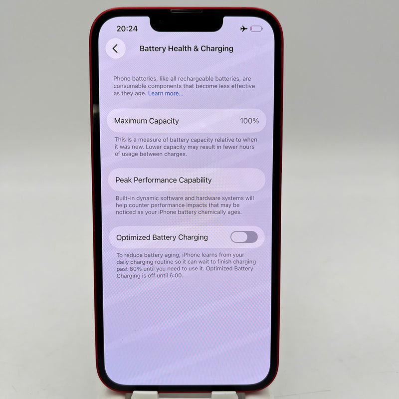 iPhone 13 128GB Đỏ 98% pin 100% Quốc tế từ AU (Không dùng sim AU - đã thay pin, ám viền, xước viền cam) - HH1464