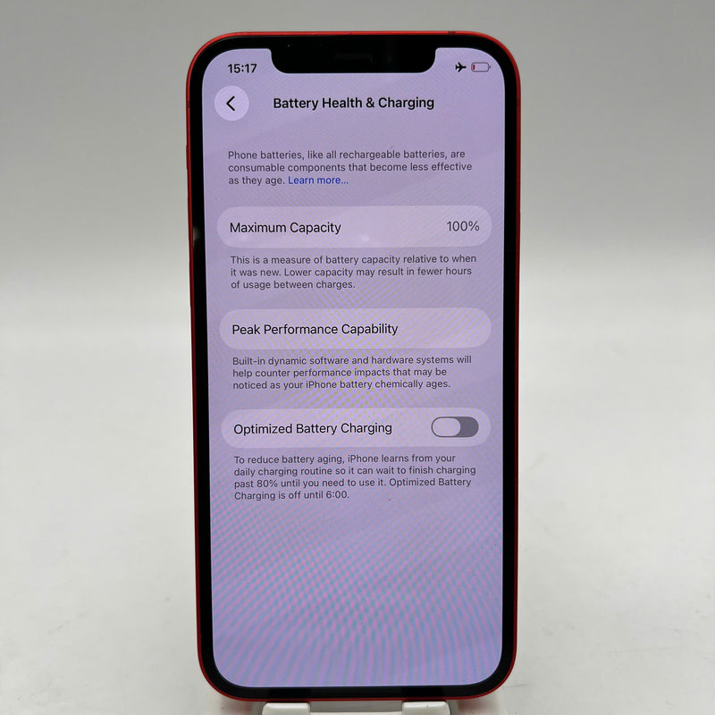 iPhone 12 256GB Đỏ 98% pin 100% Quốc tế Apple (Đã thay pin, màn xước, xước sơn viền) - HH9042