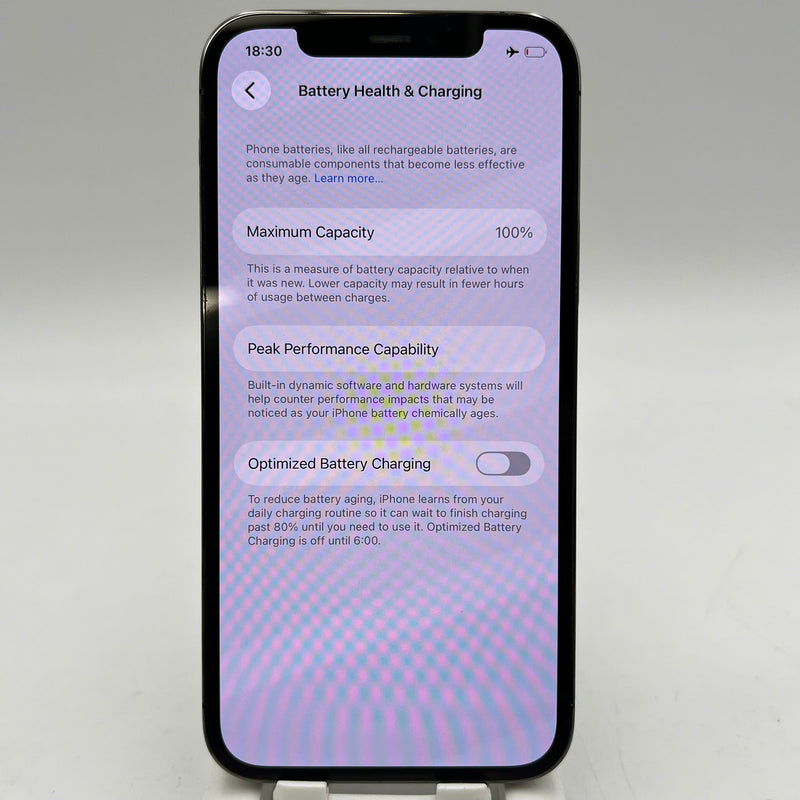 iPhone 12 Pro 128GB Đen 98% pin 100% Máy đã trả hết tiền mạng dùng như Quốc tế Apple (Đã thay pin, đốm 1x, màn xước nhẹ) - HH1908