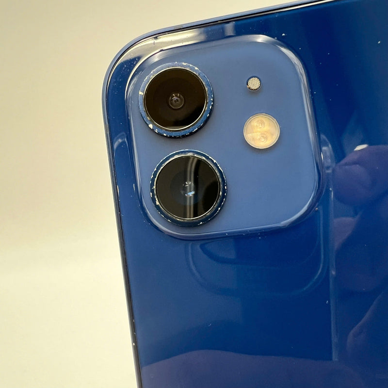 iPhone 12 256GB Xanh Dương 98% pin 100% Máy đã trả hết tiền mạng dùng như Quốc tế Apple (Đã thay pin, xước viền, xước viền cam) - HH9630