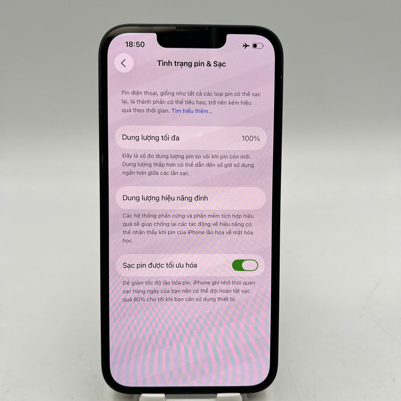 iPhone 14 256GB Đen 98% pin 100% Quốc tế từ AU (Không dùng sim AU - Đã thay pin, xước viền, xước phần cam) - HH7828