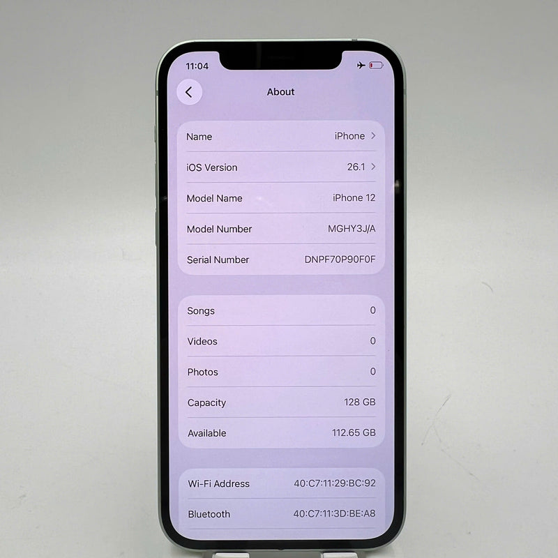 iPhone 12 128GB Xanh Lá 98% pin 100% Máy đã trả hết tiền mạng dùng như Quốc tế Apple (Đã thay pin, màn xước, viền cam xước) - HH8221