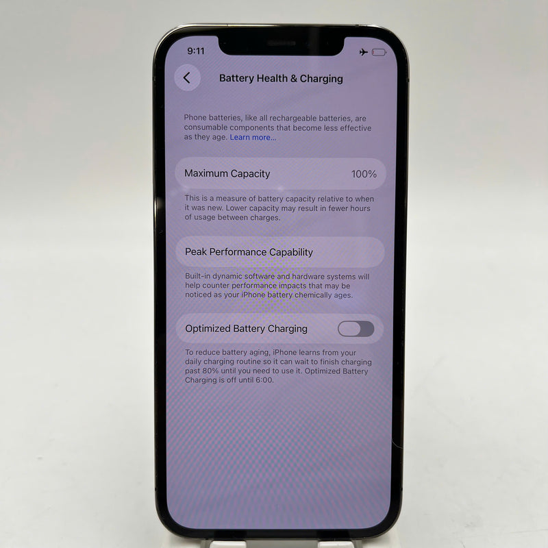 iPhone 12 Pro 256GB Đen 98% pin 100% Máy đã trả hết tiền mạng dùng như Quốc tế Apple (Đã thay pin, đốm 1x, xước viền chân sạc) - HH9044